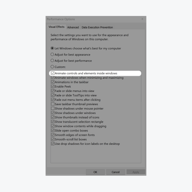 To keep smooth scrolling on Windows, go to Control Panel > System and Security > System > Advanced System Settings > Performance Optionssettings > Visual Eeffects and add a check to “Animate controls and elements inside windows”