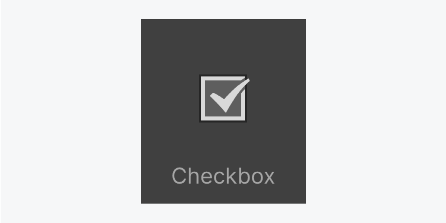 A thumbnail of the Checkbox element icon.