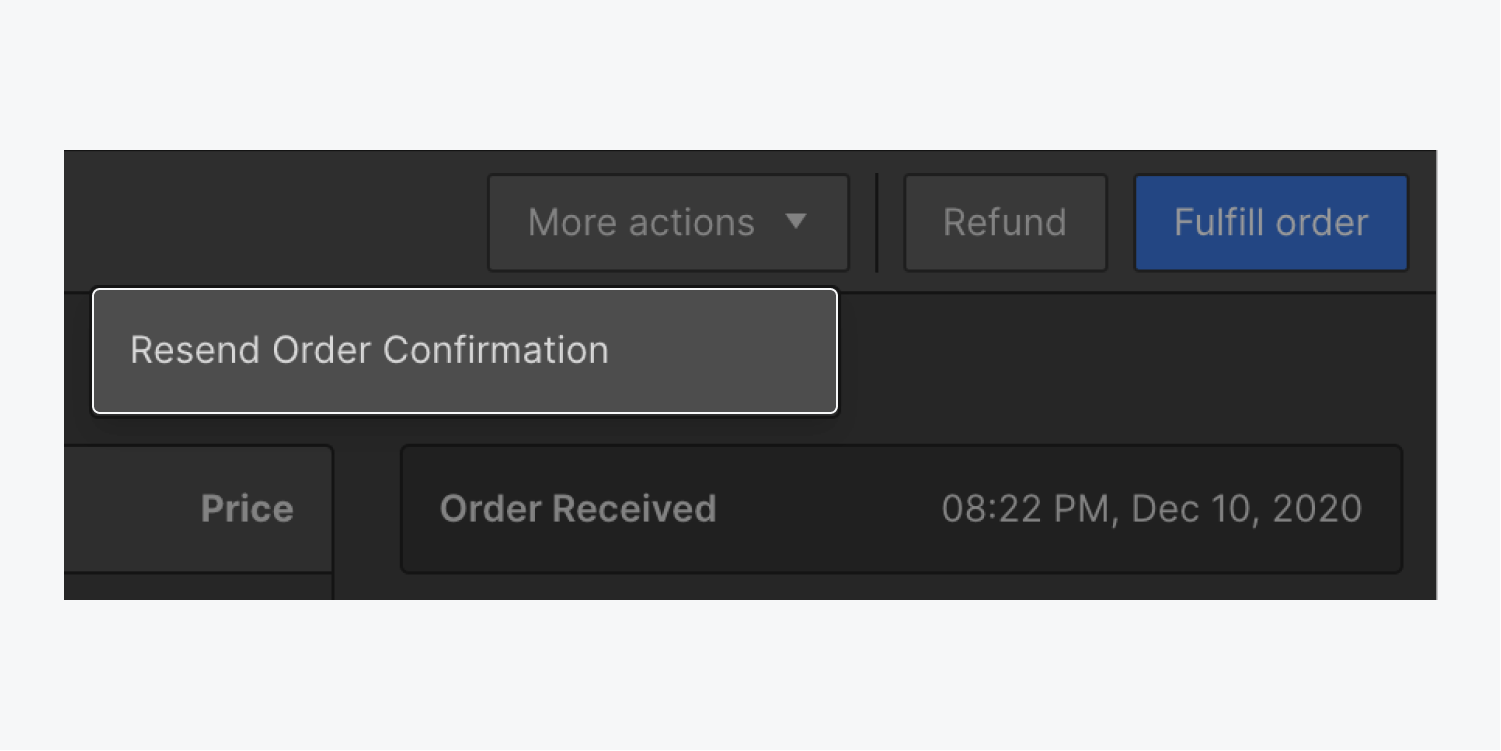 You can resend an order's confirmation email directly from within the Webflow Designer.