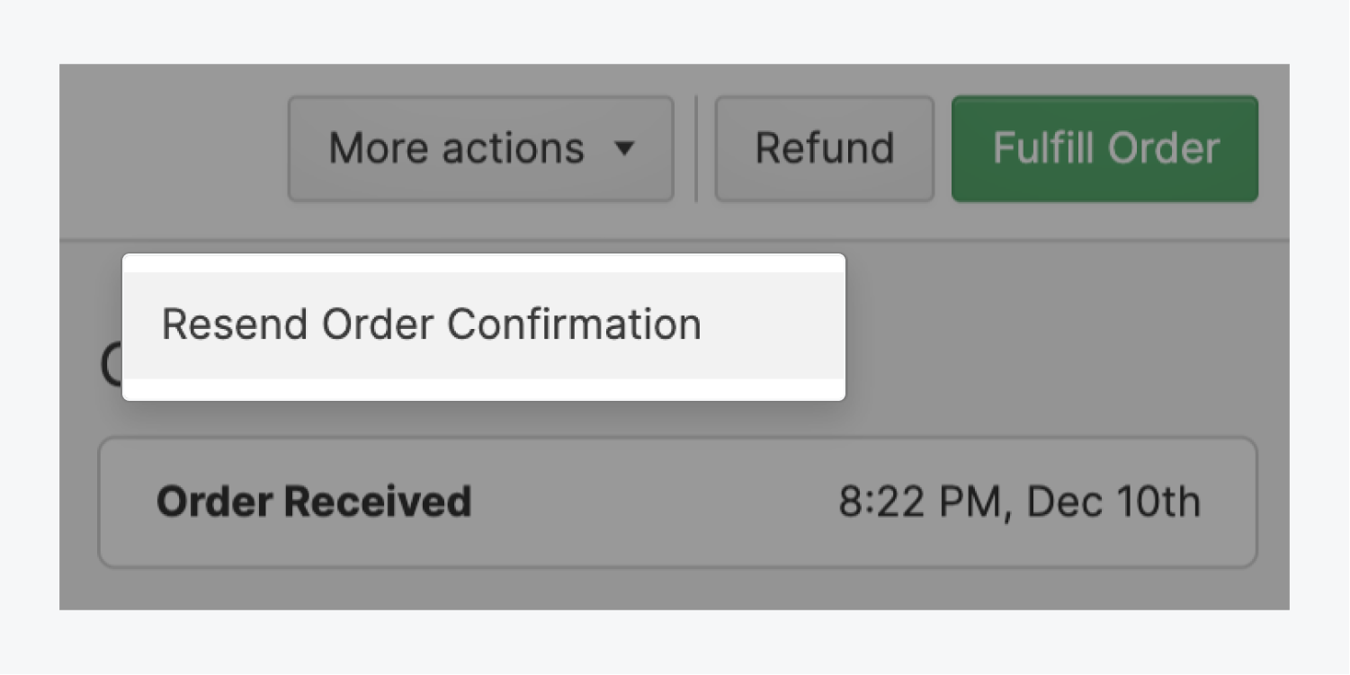 You can resend an order's confirmation email directly from within the Webflow Editor.