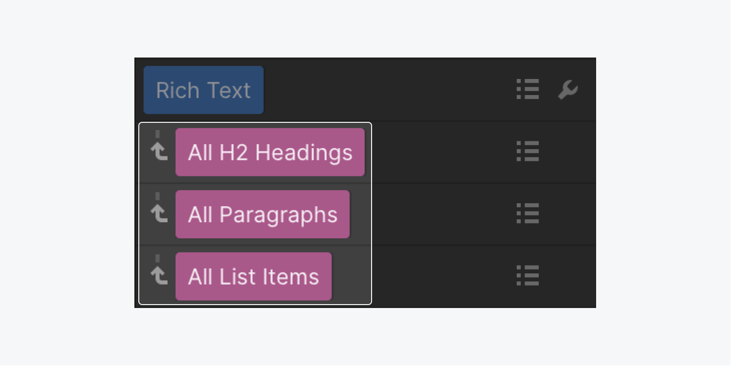 Styled nested tags are highlighted in the Style Manager.