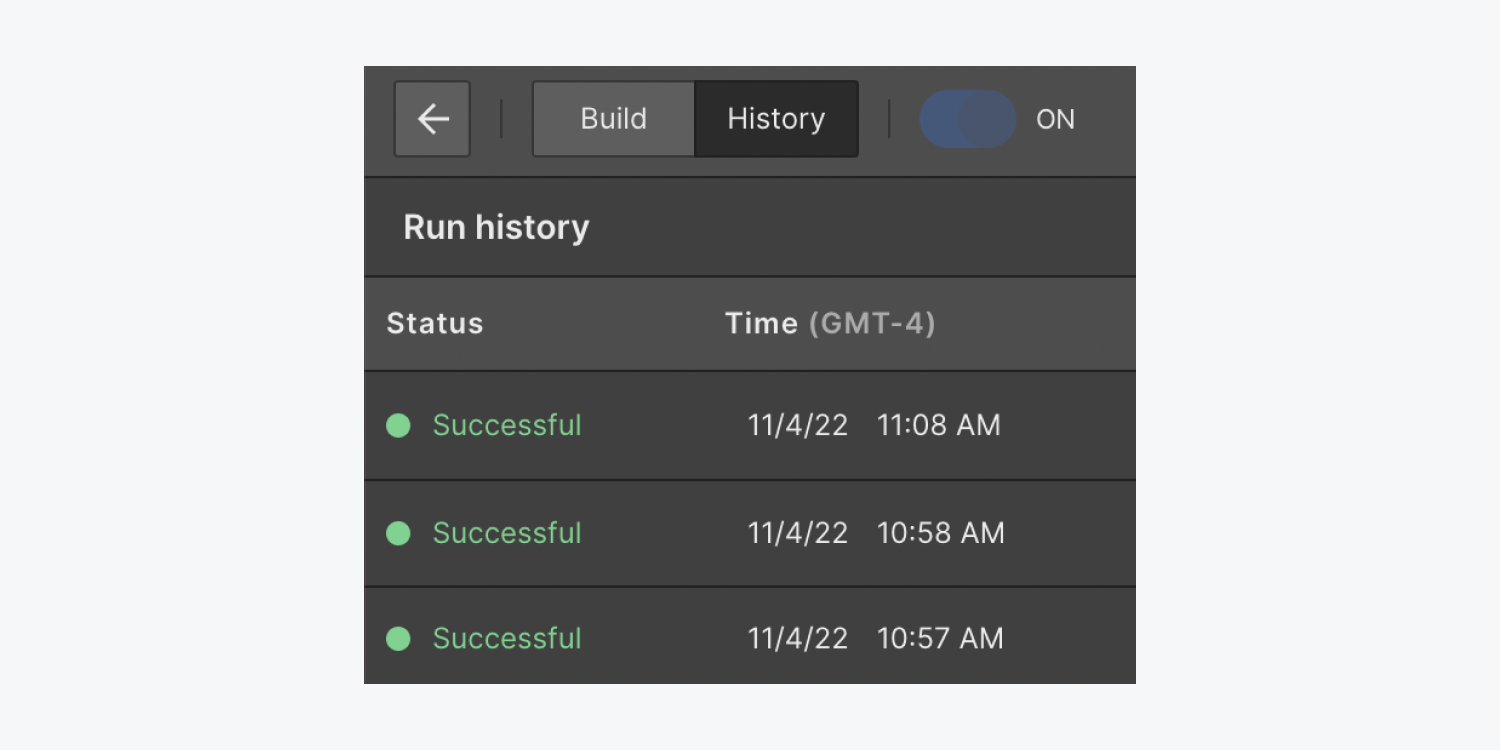 Run history shows 3 consecutive successful runs of the flow.