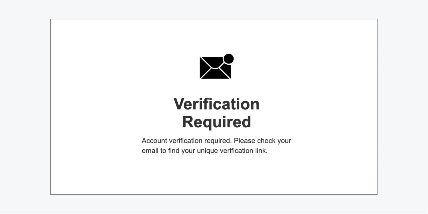 The verification normal state.