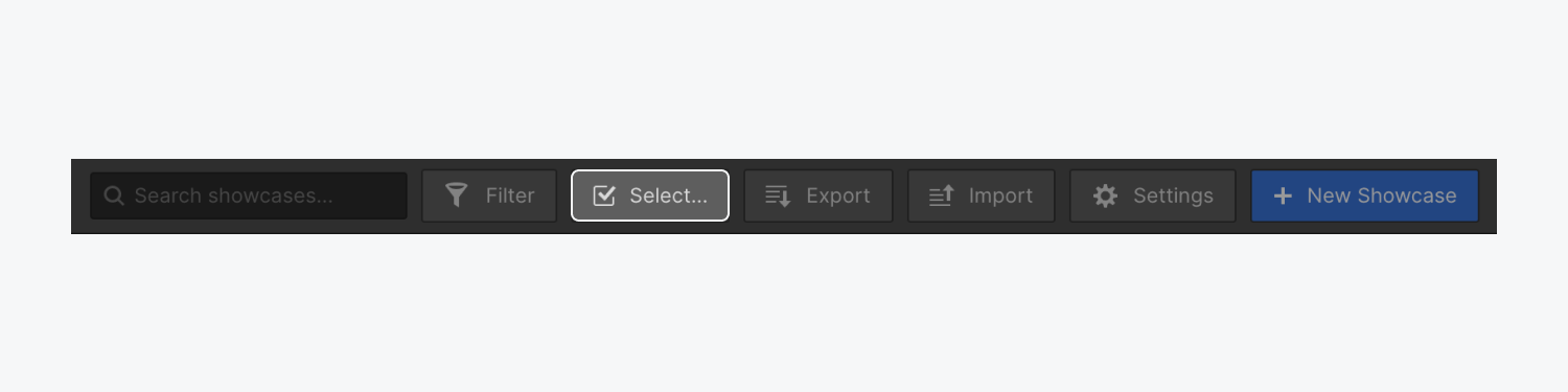 The “Select” button is highlighted in the top action bar of a Collection.